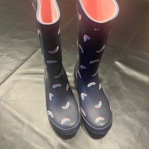 Cat and jack rainbow rain boots girls size 2